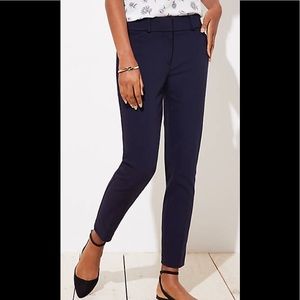 Ann Taylor LOFT Julie Skinny Navy Pants Size 14 P